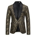 IYTR Stylish Suit Coat with Pocket Long Sleeve Jacket Single Breasted