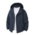 thumbnail image 1 of IYTR Windbreaker Jackets for Men Outdoor Rain Jacket Long Sleeve Hooded Windproof Coats Hiking Outerwear (Navy,M), 1 of 5