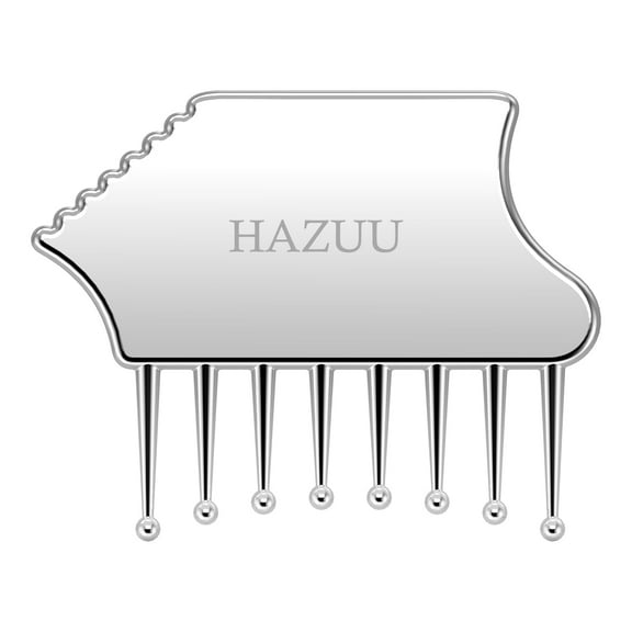 IYYI Scalp Massager - Stainless Steel Massage Comb - Portable Guasha Scraping Tool for Head, Neck, Shoulders, Legs & Arms