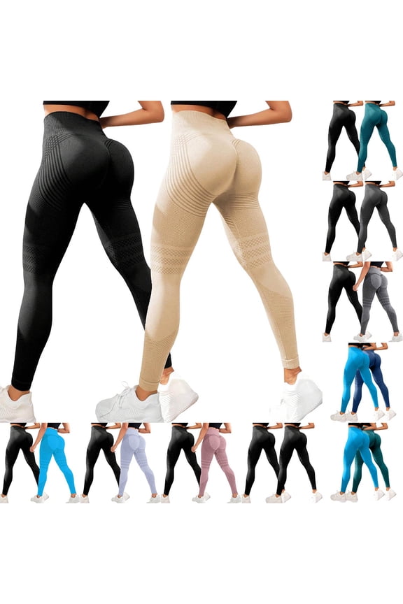2 PCS 3D Metabolism-Enhancing Leggings, Women's Anti-Cellulite Butt-Lifting Pants, 3D Shaping Sports Pants Black S