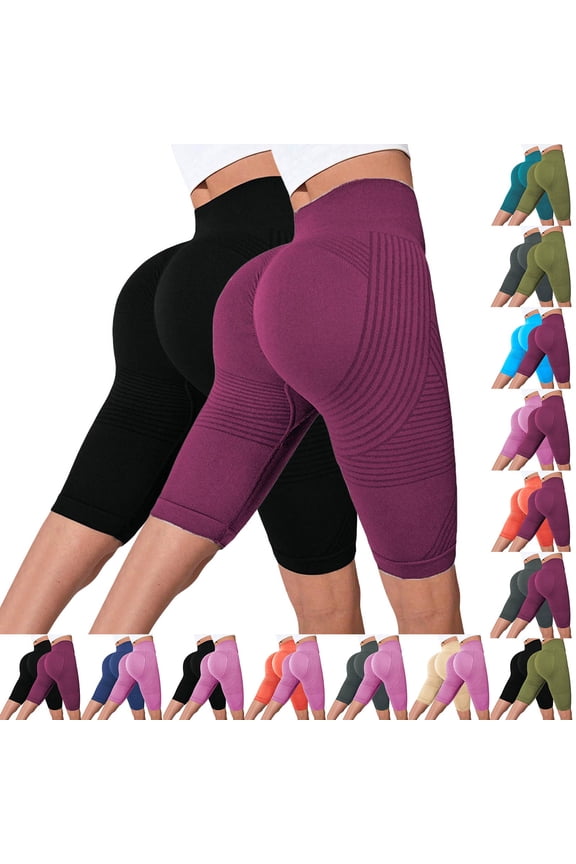 2 Pack 3D Legging Cellulite Compression Anti Cellulite Short Legging High Waisted Butt Lifting Tummy Control for Gym Workout with Resistance Bands Dark Gray L