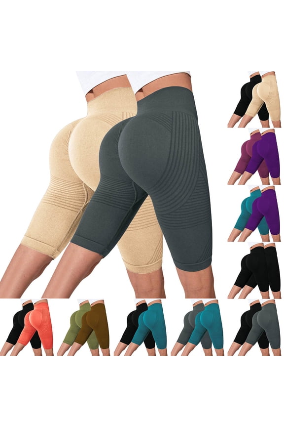 2 Pack Anti Cellulite Compression 3D Leggings for Women with Resistance Bands Butt Lifting Tummy Control Gym Yoga Pants Gray XL