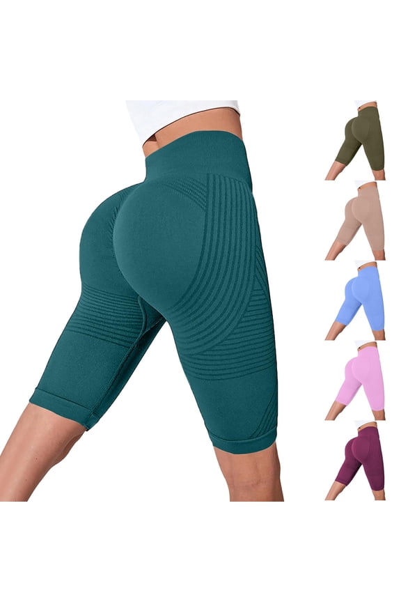 3D Legging Cellulite Compression Anti Cellulite Short Legging High Waisted Butt Lifting Tummy Control for Gym Workout with Resistance Bands Dark Green S