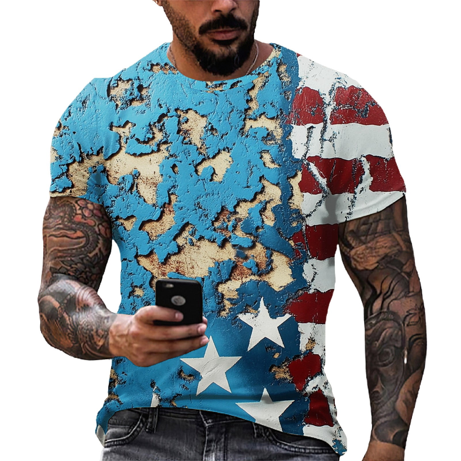 T-shirt Grunt Style Homme 2XL - Noir, Motif 'Size Matters' Balles/drapeau USA, Occasion Très Bon état
