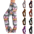 thumbnail image 1 of IYYVV Halloween Pajamas Gothic Pumpkin Bats Graphic Drawstring Pjs Halloween Cozy Comfortable Cute Candy Fall Clothes Dark Gray L, 1 of 6