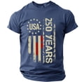 thumbnail image 1 of IYYVV Men'S 4Th Of July Shirt 2026 Flag Anniversary T-Shirt Usa Patriotic Independence Day Top Star Stripes Casual Tee Navy 4XL, 1 of 3