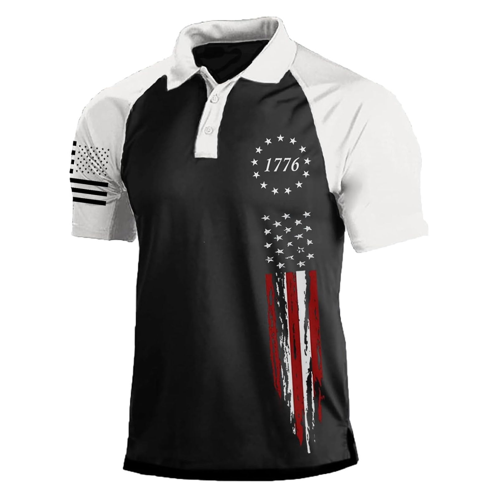 IYYVV Men's 250th Anniversary Printed Casual Polo Shirts 250 Years of ...