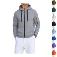 Long A Exercise IYYVV Men's Full Zip Long Sleeve Hoodie,Athletic Casual Outer Top ...