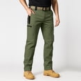 thumbnail image 1 of IYYVV Men's Pants Cargo Hiking Work Pants,Gusseted Crotch,Stretch Fabric,Lightweight,for Outdoor Activies Fishing and Travel Green 3XL, 1 of 3