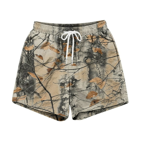 IYYVV Mens Cargo Sweat Shorts 2025 Camo Cargo Shorts for Men Fashion Men's Camo Cargo Shorts Casual Cargo Camo Shorts for Men Dark Gray M