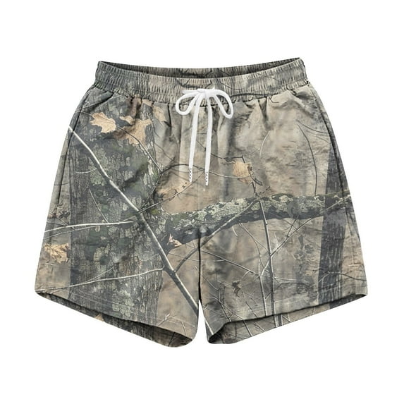 IYYVV Mens Cargo Sweat Shorts 2025 Camo Cargo Shorts for Men Fashion Men's Camo Cargo Shorts Casual Cargo Camo Shorts for Men Khaki S
