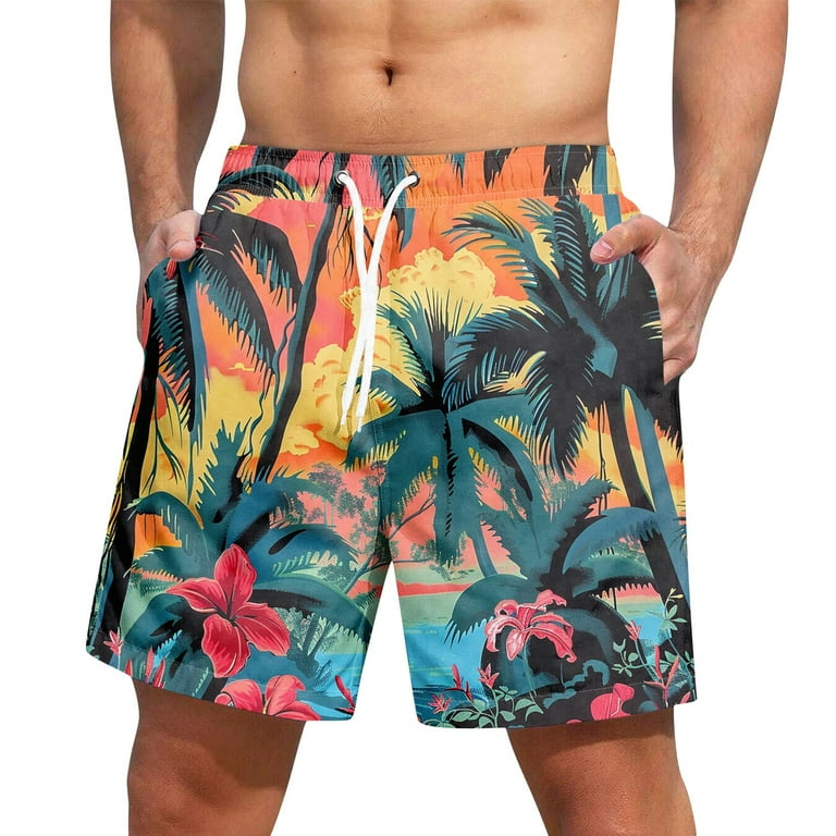 IYYVV Mens Swim Trunks Quick Dry Swimming Shorts Summer Bathing
