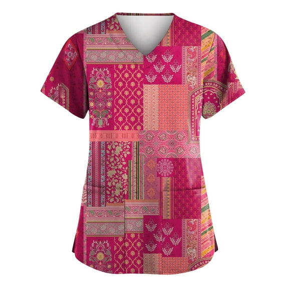 IYYVV Nursing Uniforms Shirts Women Stretch Breathable Scrub Tops Women V Neck Nursing Short Sleeve Tee Tops Medical Workwear with Pockets Light Gray M