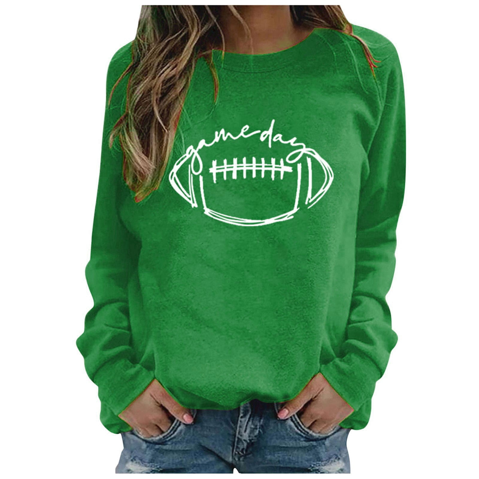 Contrast Football Long Sleeve Sweatshirt main image 0