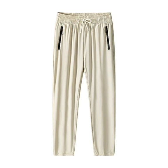 IYYVV Palcomfy Stretch Pants for Women Men, Coolmance Unisex Stretch Quick Drying Pants, Silm Fit, Waterproof, Breathable with Pockets Khaki L