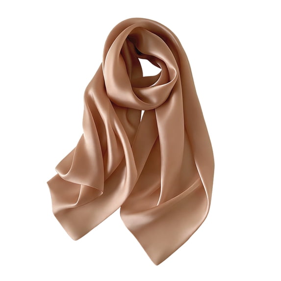 IYYVV Sheer Organza Shawls And Wraps For Women – Lightweight Silky Elegant Evening Scarves For Weddings Parties Bridesmaids Light Brown