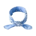 thumbnail image 1 of IYYVV Unisex Paisley Printed Scarf Fashion Comfortable Bandanas Soft Breathable Handband 19 Inches Sky Blue, 1 of 3