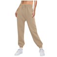 thumbnail image 1 of IYYVV Women's Lightweight Joggers Pants with Pockets Athletic Workout Joggers for Women with Elastic Waist 2024 Khaki L, 1 of 7