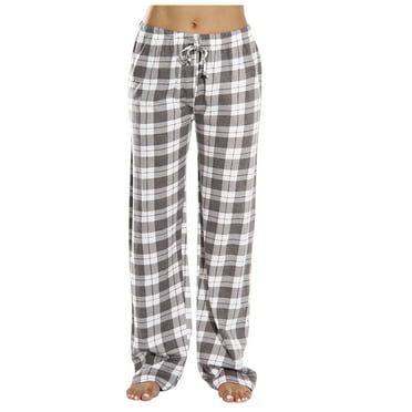 IYYVV Women's Pajama Pants Stretch Lounge Pants Drawstring Comfy Sleep Bottoms with Pockets 2024 Gray S