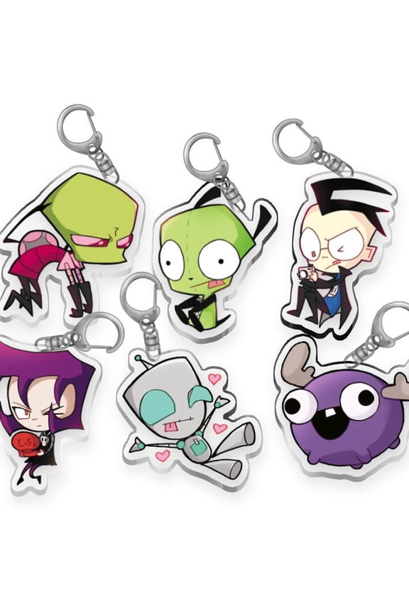 IZ charm keychains - Zim Dib Gaz GIR Minimoose (1 keychain)