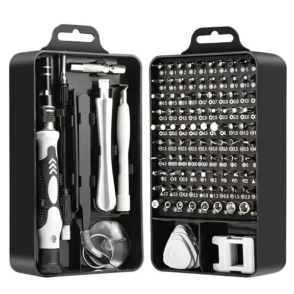 IZERS 115 in 1 Precision Screwdriver Set with Torx & Tri-wing Bits - Mini Repair Tool Kit for Electronics, iPhone, MacBook, PC, Laptop, Gaming Consoles (PS5, XBOX), RC, Glasses - Ideal Gift for Men