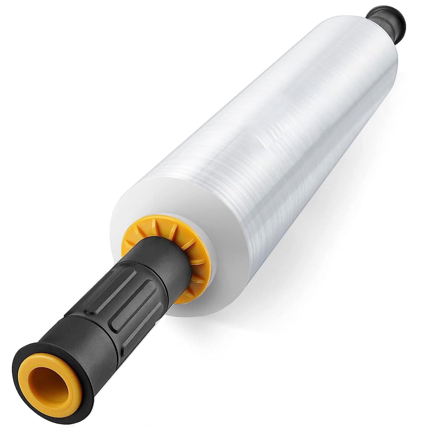 IZEYNO 15 Inch Clear Stretch Wrap Roll with Handles, 1000 Feet Heavy-Duty Shrink Wrap for Moving, Packing, and Pallet Wrapping