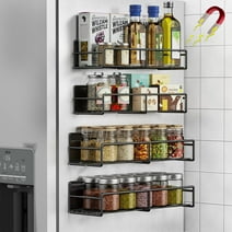 2 Pack Magnetic Spice Rack for Refrigerator,Magnetic Shelf For Kitchen ...