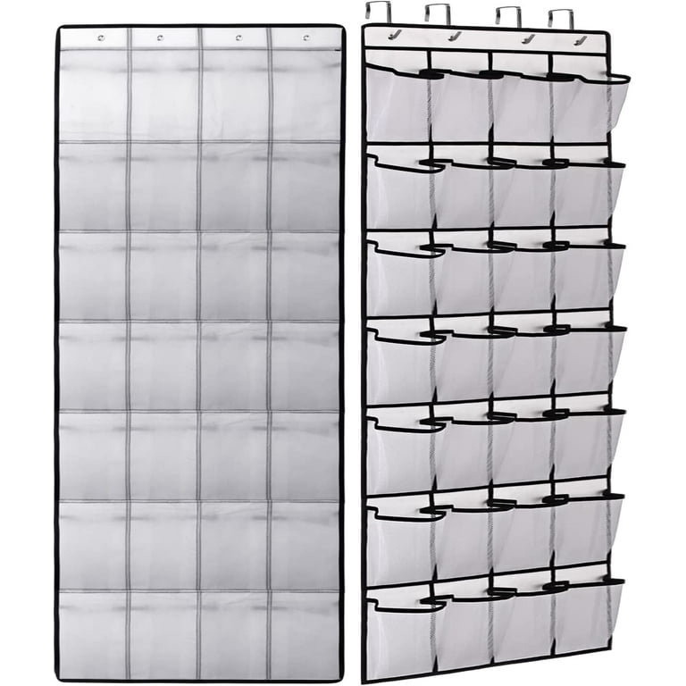 IZEYNO Over the Door Shoe Organizer 28 Large Mesh Pockets Hanging Shoe Organizer for Closet