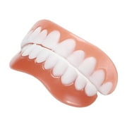 IZFHT Denture Teeth Veneer Cosmetic Teeth Natural Shade Fix Confident 2Pcs