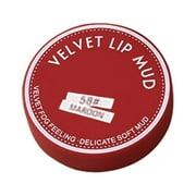 IZFHT Lipstick Velvet Hazy Cheek Lip Mud Dual Use For Lips And Cheek Lip Clay High Pigment Lipstick Lasting Lip Tint