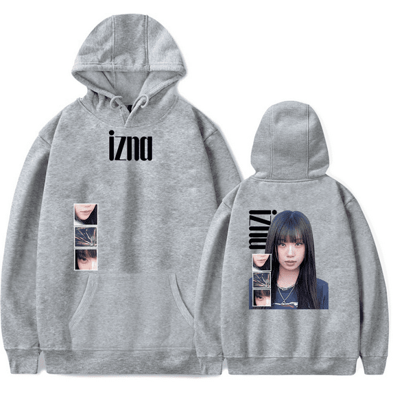 IZNA Hoodie Unisex Hooded Sweatshirt Long Sleeve Tracksuit Pullover Coat