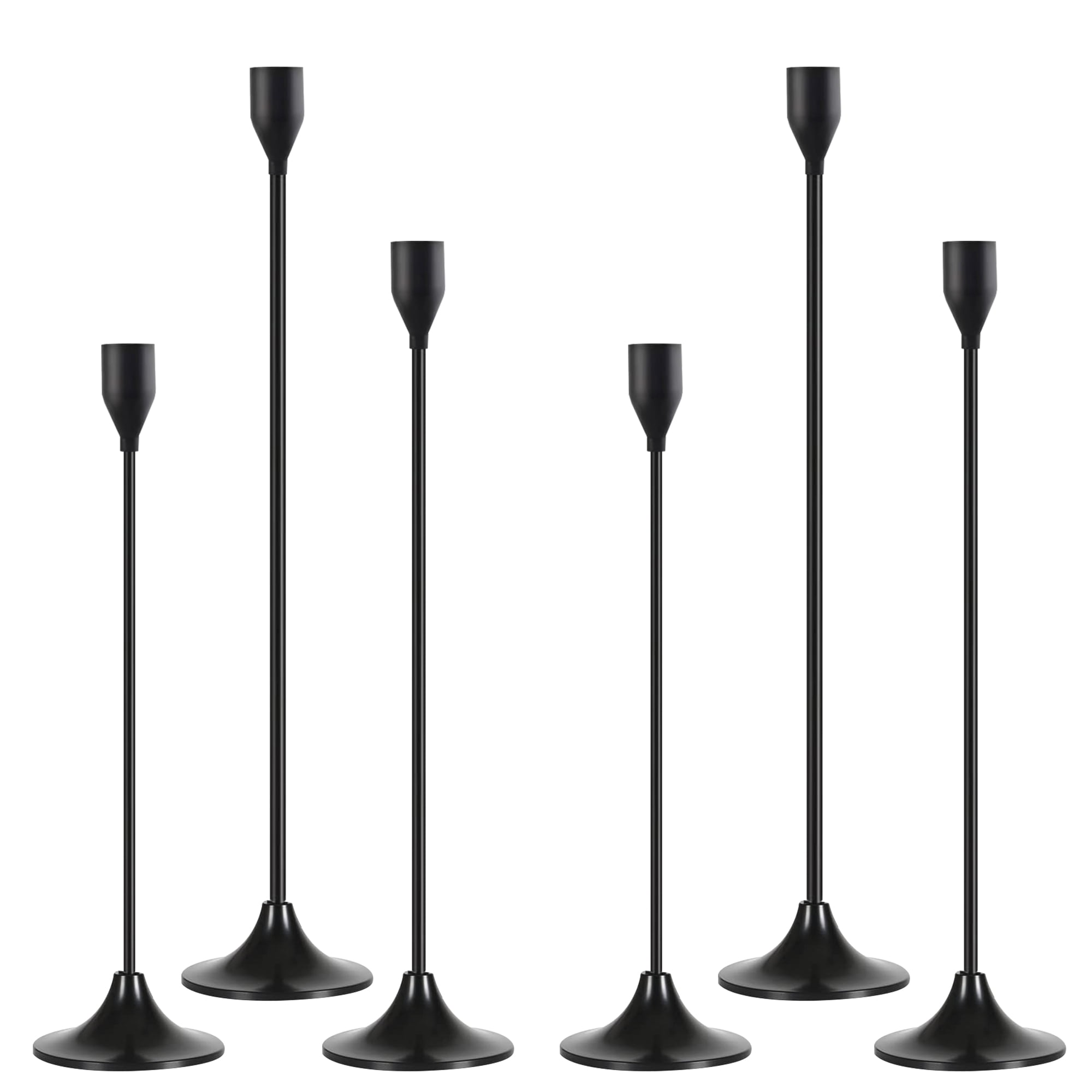 IZNEN Metal Black Taper Candle Holder Candlestick Holders for Wedding