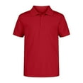 thumbnail image 1 of IZOD Boy's Moisture Wicking UPF 50+ Snag Resistant Short Sleeve School Polo (Red, L (14/16)), 1 of 3