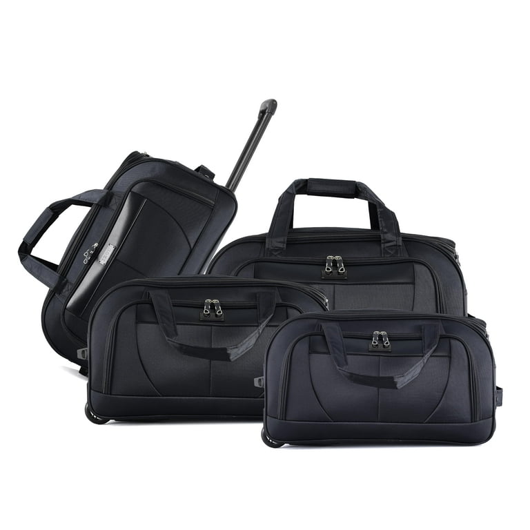 IZOD Carol Lightweight Soft Shell Rolling Duffel Bag with Wheels