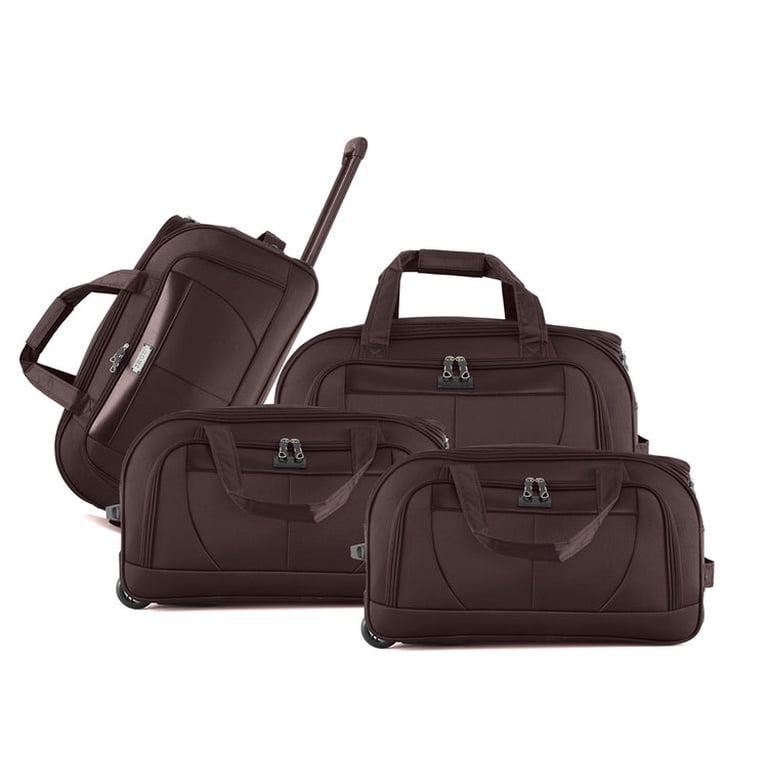 IZOD Carol Lightweight Soft Shell Rolling Duffel Bag with Wheels