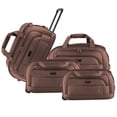 thumbnail image 1 of IZOD Gavin Soft shell Lightweight Duffel Rolling Bag 4 Piece Set, 1 of 1