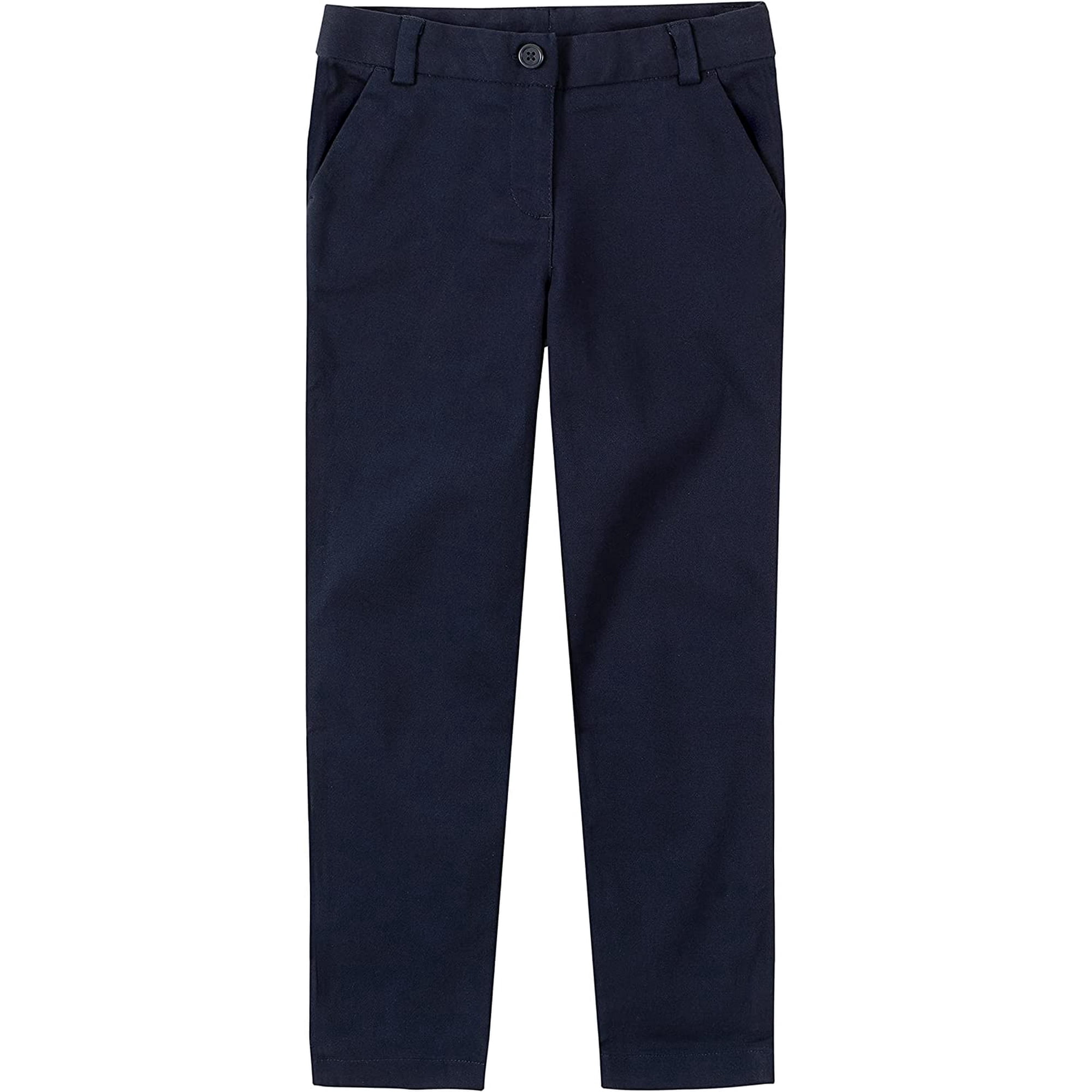 IZOD Girls School Uniform Stretch Twill Skinny Pants 4 Navy