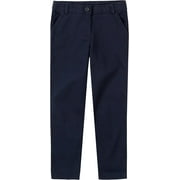 IZOD Junior Girls Adjustable Waist Stretch Approved Schoolwear Skinny Twill Pant (262 Su Khaki, 14)