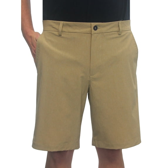 IZOD Golf Men's Advantage Performance SportFlex Hybrid Short, 32" Khaki -