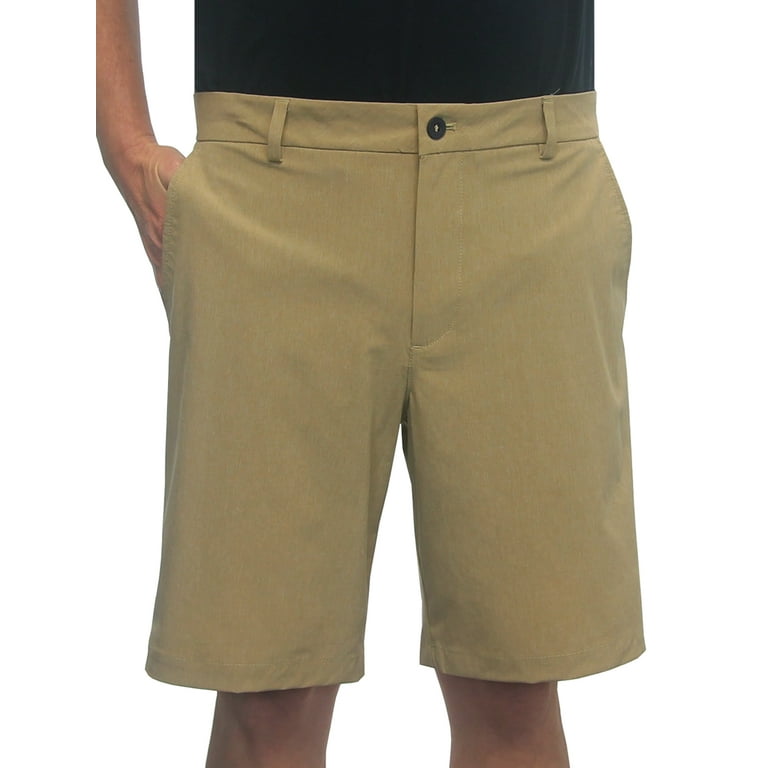 IZOD Golf Men s Advantage Performance SportFlex Hybrid Short 36 Khaki Walmart