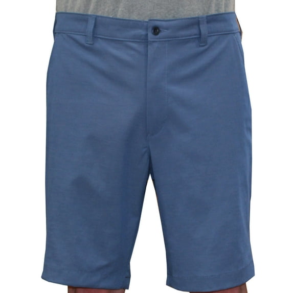 IZOD Golf Men's Straight Fit 9" Flat Front Performance Shorts, 38" Slate Blue -