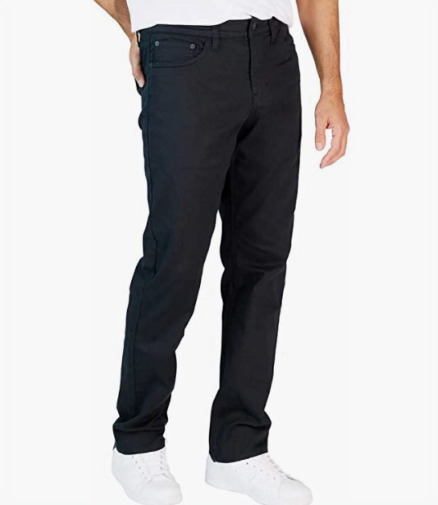 IZOD Men s Straight Leg Jeans Comfort Stretch Size 34x30 Black Relaxed UltraFlex Supersoft Knit Denim Pants Walmart