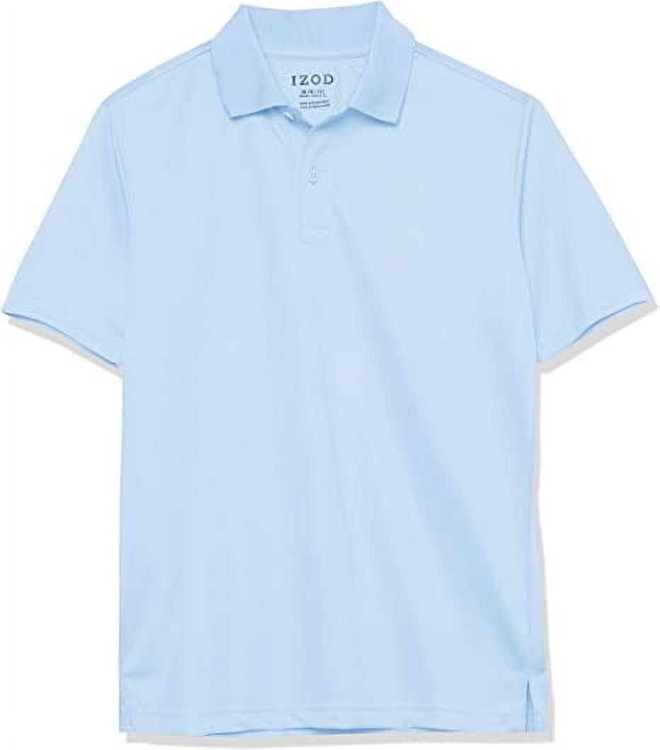 IZOD LIGHT BLUE Boys' School Uniform Short Sleeve Polo Shirt, US 3T