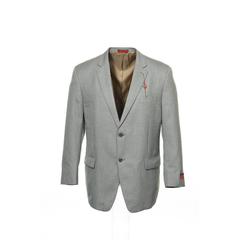 IZOD Men's 2 Button Sport Coat Sports Jacket (46 Regular, Grey)