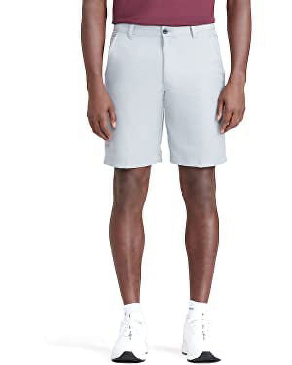 IZOD Men's 9.5" Micro Twill Flat Front Golf Short, Cinder Block, 46W