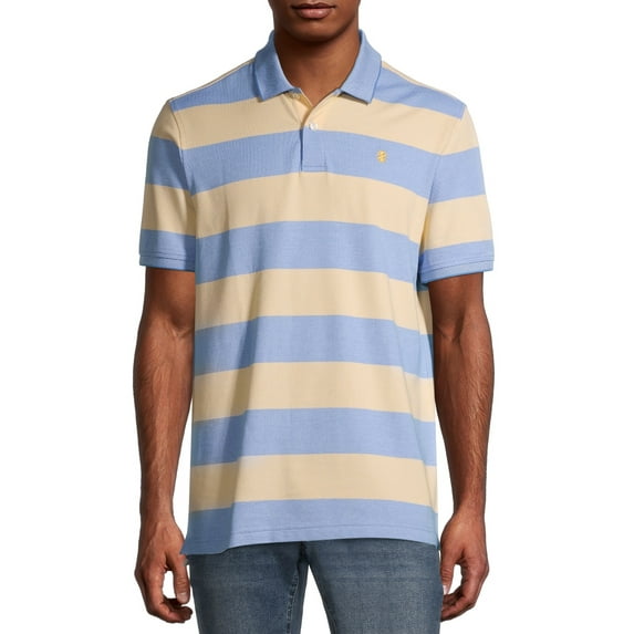 IZOD Men's Advantage Performance Comfort Stretch Stripe Polo Shirt