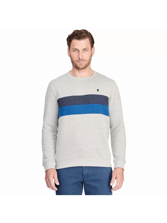 Men's Advantage Performance Crewneck Fleece Pullover Sweatshirt, LT Grey Heather , S