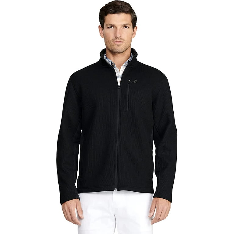 Izod black jacket new arrivals