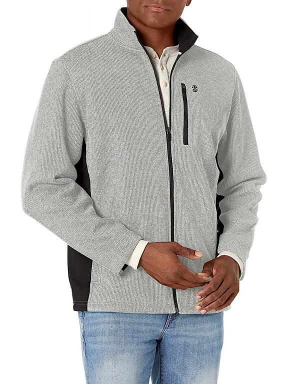 Men's Advantage Performance Full Zip Fleece Jacket, Grey Goose Heather, Small