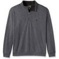 thumbnail image 1 of IZOD Men's Advantage Performance Long Sleeve Solid Fleece Soft Crewneck Pullover, Black Heather, Large, 1 of 1